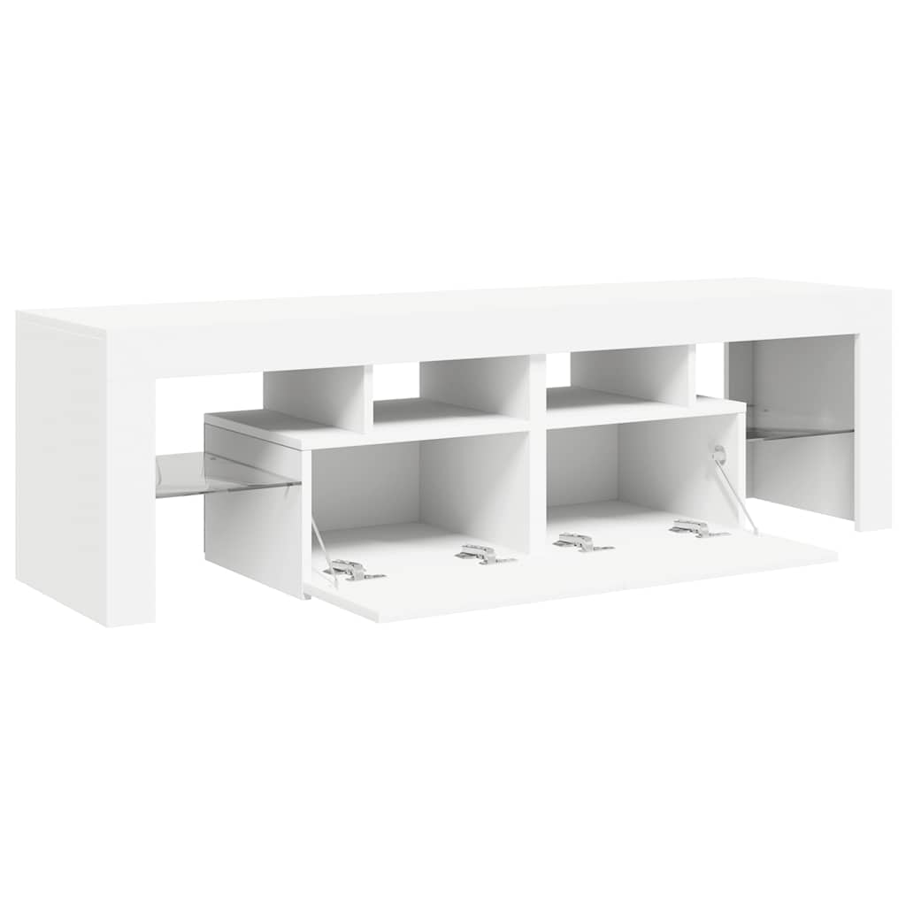 TV-Schrank mit LED-Beleuchtung Weiß 140x36,5x40 cm