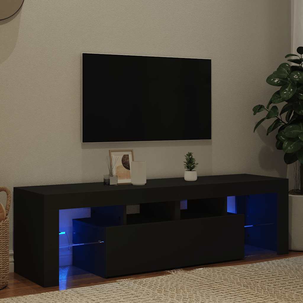 TV-Schrank mit LED-Beleuchtung Weiß 140x36,5x40 cm