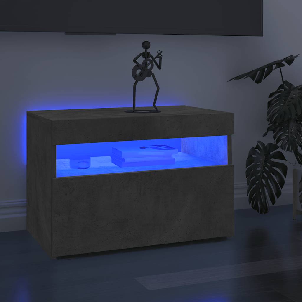 TV-Schrank mit LED-Leuchten Weiß 120x35x40 cm