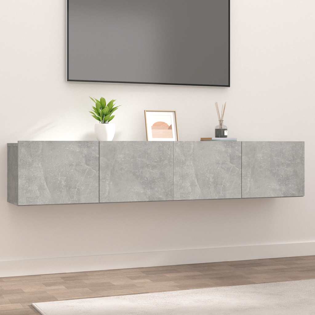 TV-Schränke 2 Stk. Weiß 80x30x30 cm Holzwerkstoff