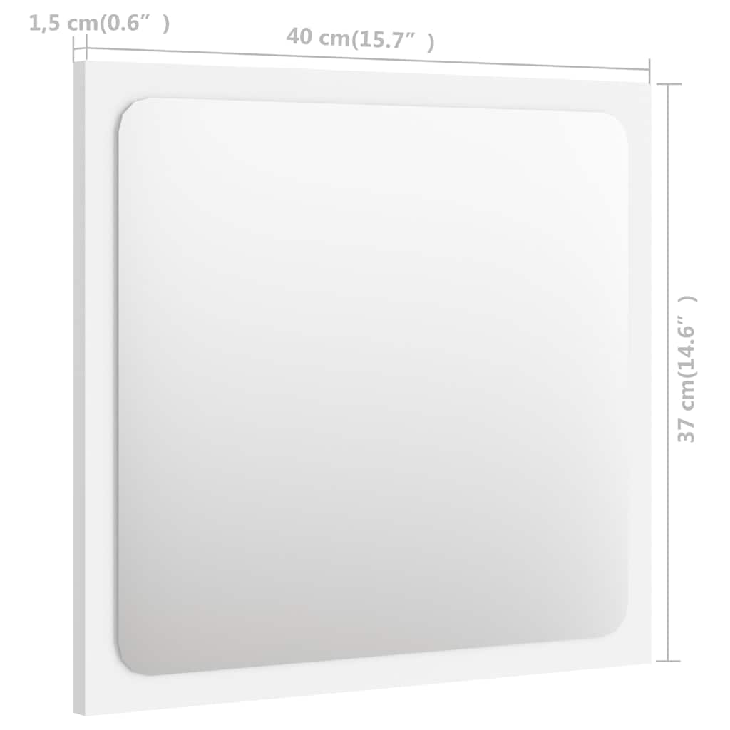 2-tlg. Badmöbel-Set Weiß Holzwerkstoff