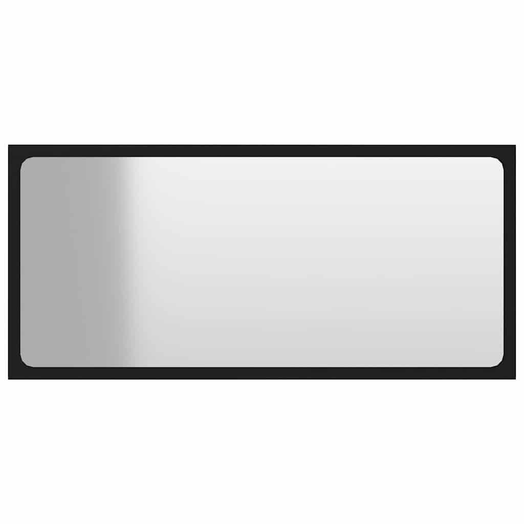 2-tlg. Badmöbel-Set Schwarz Holzwerkstoff