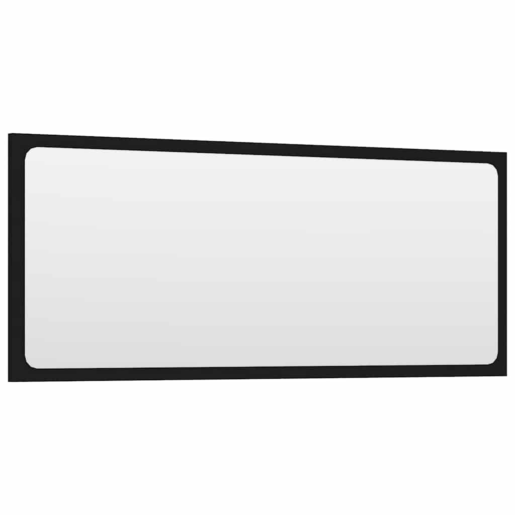 2-tlg. Badmöbel-Set Schwarz Holzwerkstoff