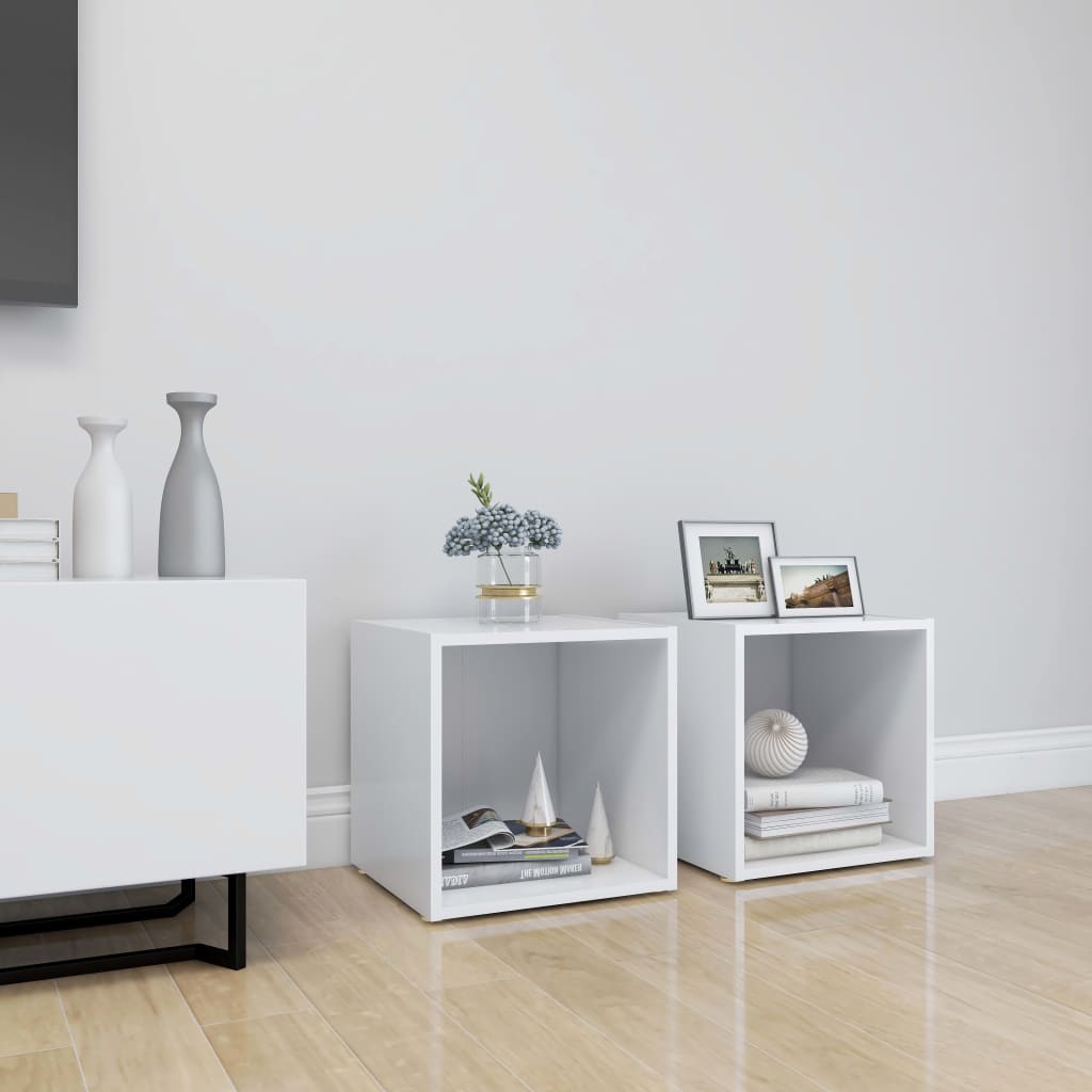 TV-Schrank Weiß 37x35x37 cm Holzwerkstoff