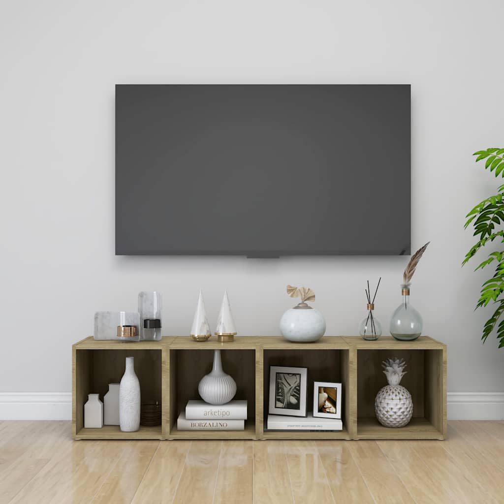 TV-Schrank Weiß 37x35x37 cm Holzwerkstoff