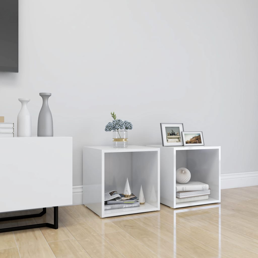 TV-Schrank Weiß 37x35x37 cm Holzwerkstoff