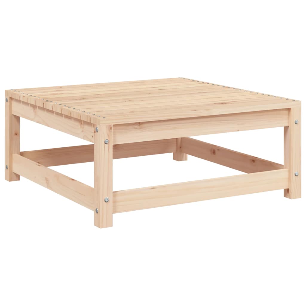 Garten-Ecksofa mit Grauen Kissen Massivholz Kiefer