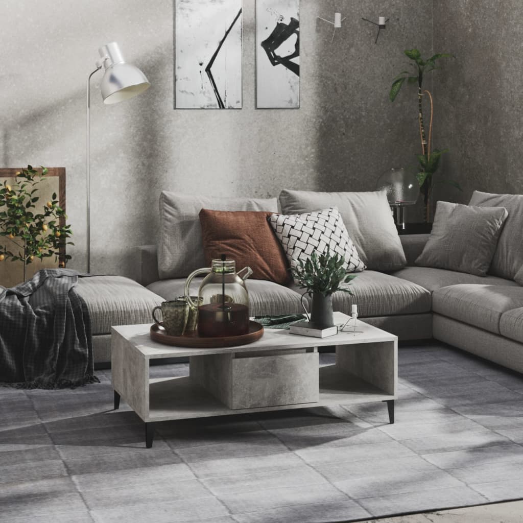 Couchtisch Schwarz 103,5x60x35 cm Holzwerkstoff