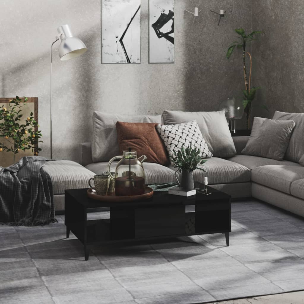 Couchtisch Schwarz 103,5x60x35 cm Holzwerkstoff