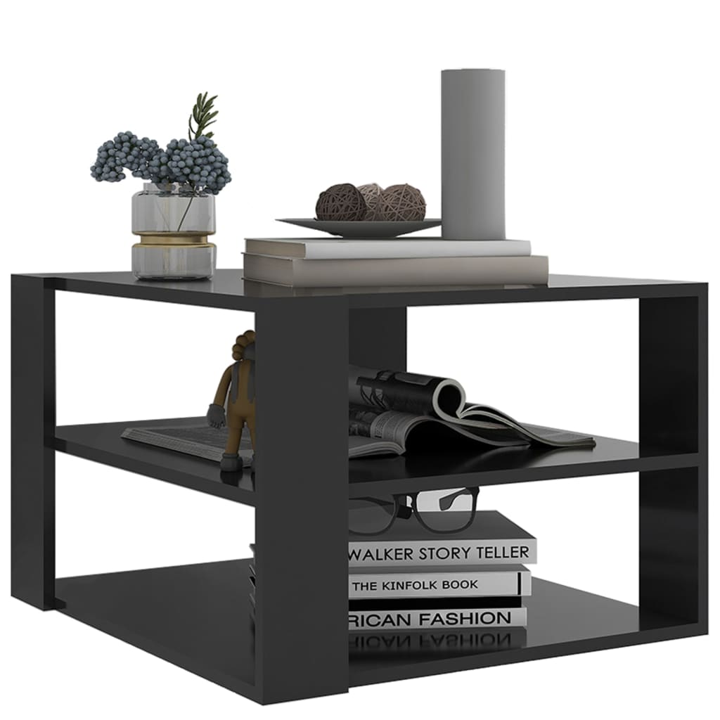 Couchtisch Grau 60x60x40 cm Holzwerkstoff
