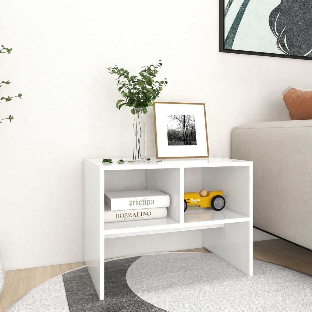 Beistelltisch Grau 60x40x45 cm Holzwerkstoff