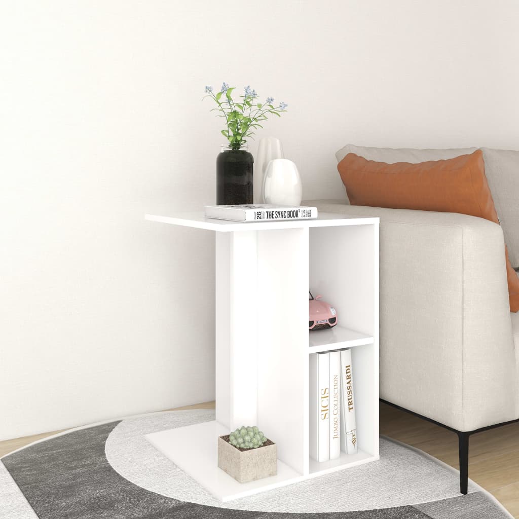 Beistelltisch Grau 60x40x45 cm Holzwerkstoff