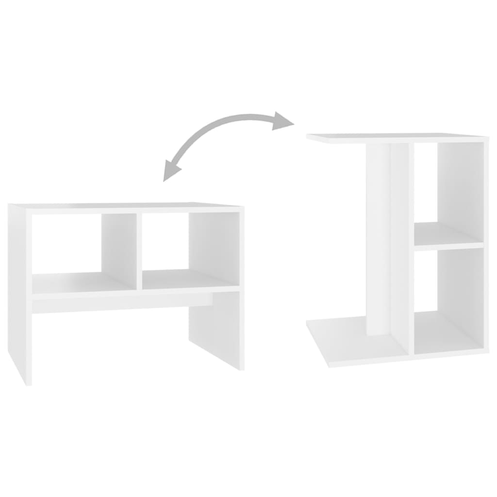 Beistelltisch Grau 60x40x45 cm Holzwerkstoff