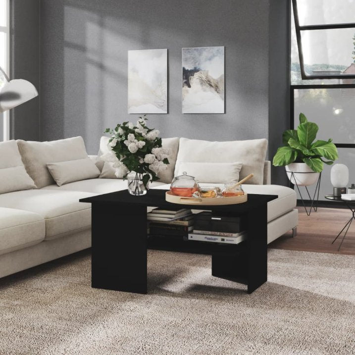 Couchtisch Weiß 90x60x46,5 cm Holzwerkstoff