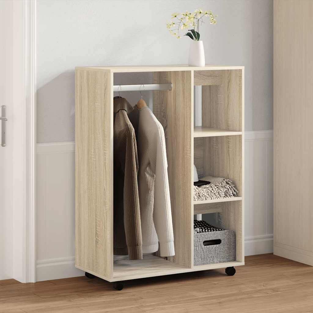 Kleiderschrank Weiß 80x40x110 cm Holzwerkstoff