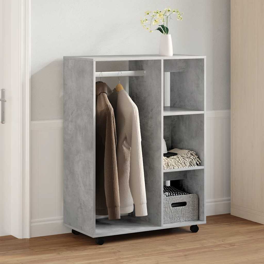Kleiderschrank Weiß 80x40x110 cm Holzwerkstoff