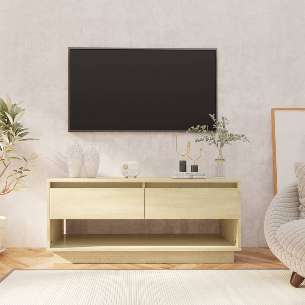 TV-Schrank Weiß 102x41x44 cm Holzwerkstoff