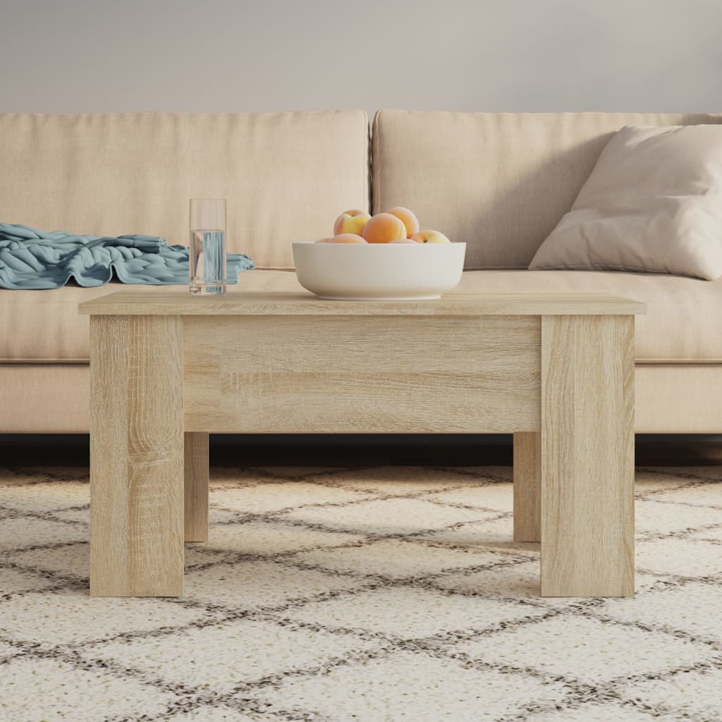 Couchtisch Weiß 101x49x52 cm Holzwerkstoff