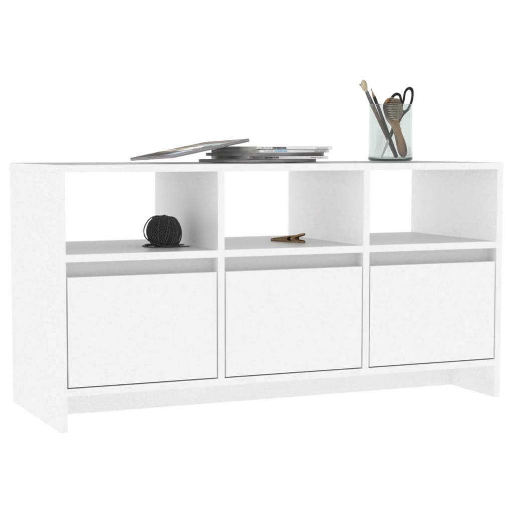 TV-Schrank Weiß 102x37,5x52,5 cm Holzwerkstoff