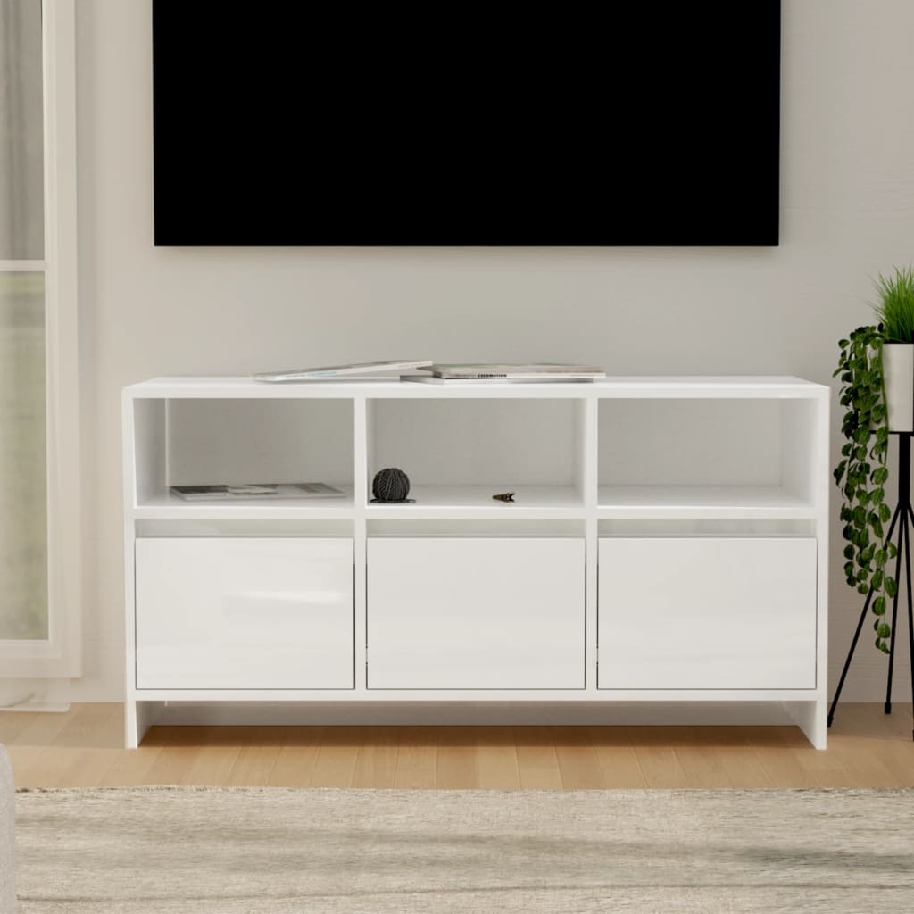 TV-Schrank Weiß 102x37,5x52,5 cm Holzwerkstoff