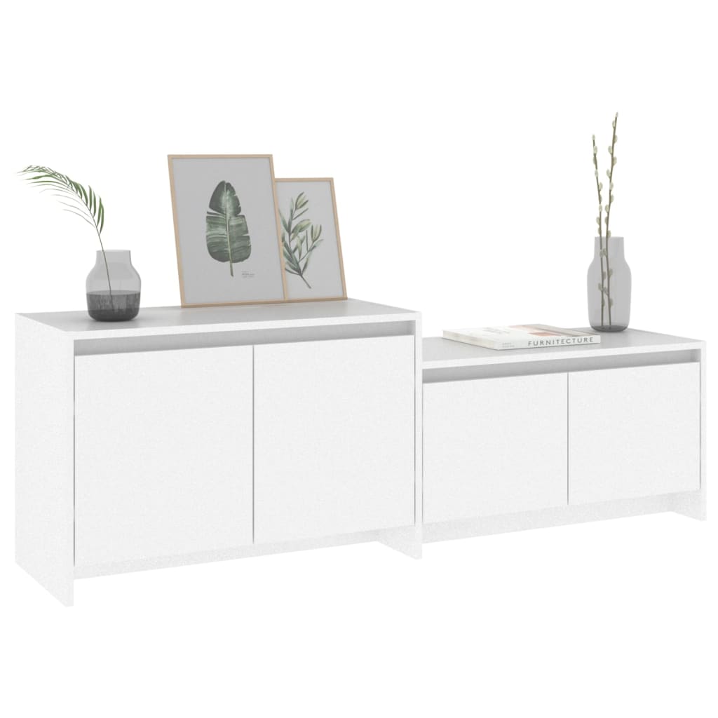 TV-Schrank Weiß 146,5x35x50 cm Holzwerkstoff
