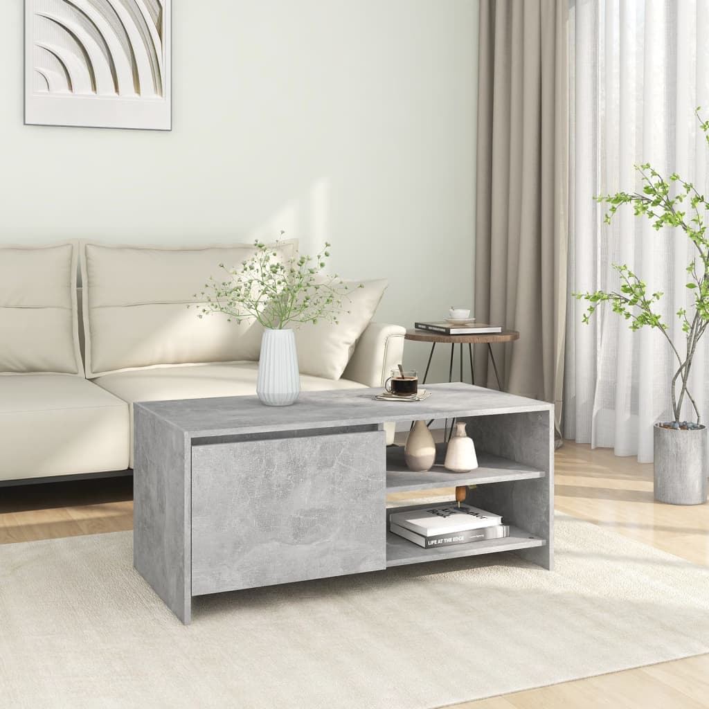 Couchtisch Weiß 102x50x45 cm Holzwerkstoff
