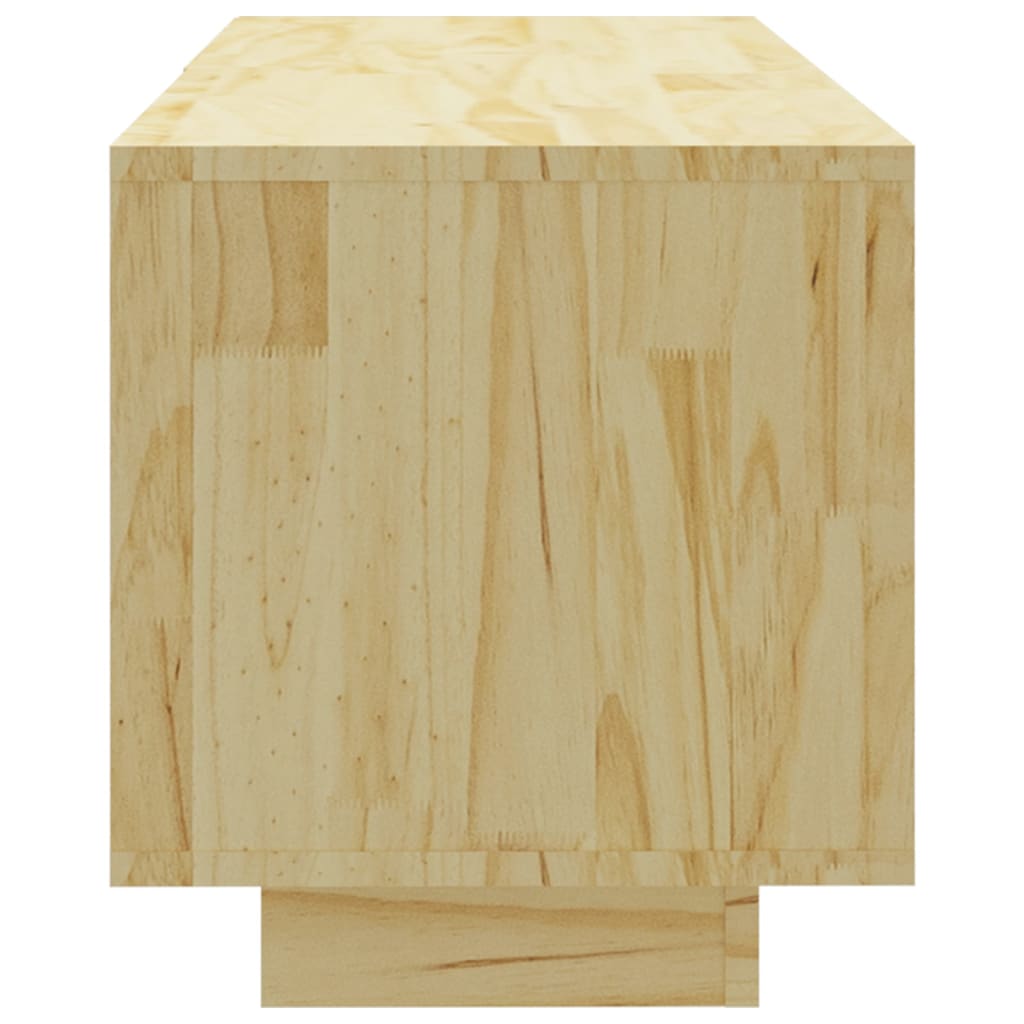 TV-Schrank 110x30x33,5 cm Massivholz Kiefer
