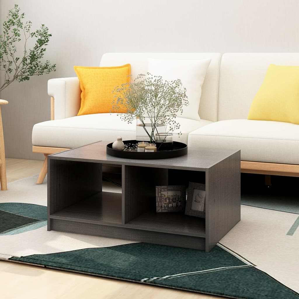 Couchtisch 75x50x33,5 cm Massivholz Kiefer