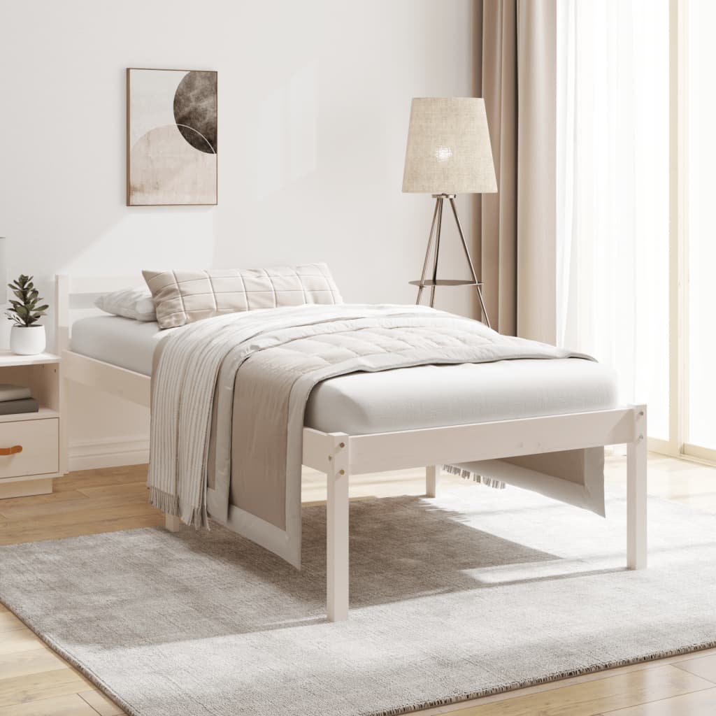 Seniorenbett 75x190 cm Massivholz Kiefer