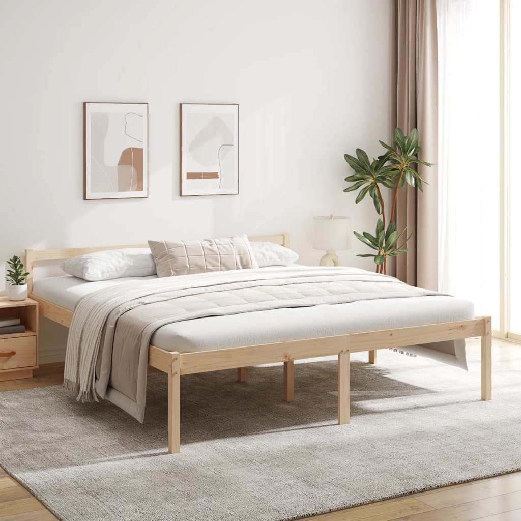 Seniorenbett 75x190 cm Massivholz Kiefer