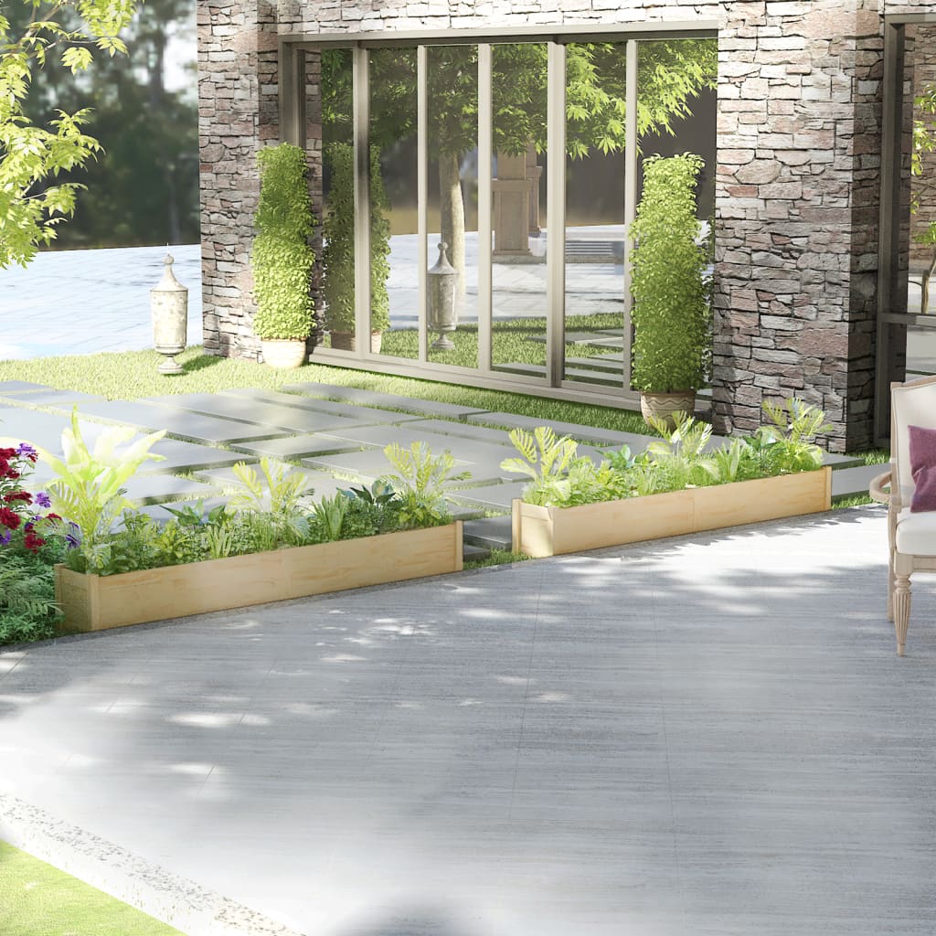 Pflanzkübel 2 Stk. 200x31x31 cm Massivholz Kiefer