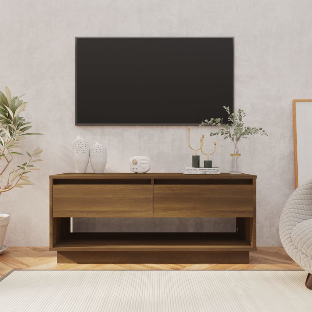 TV-Schrank Weiß 102x41x44 cm Holzwerkstoff