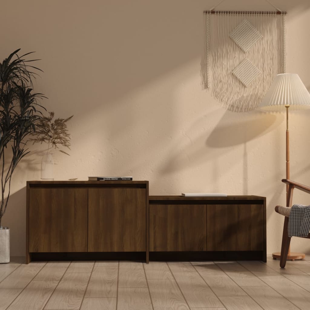 TV-Schrank Weiß 146,5x35x50 cm Holzwerkstoff