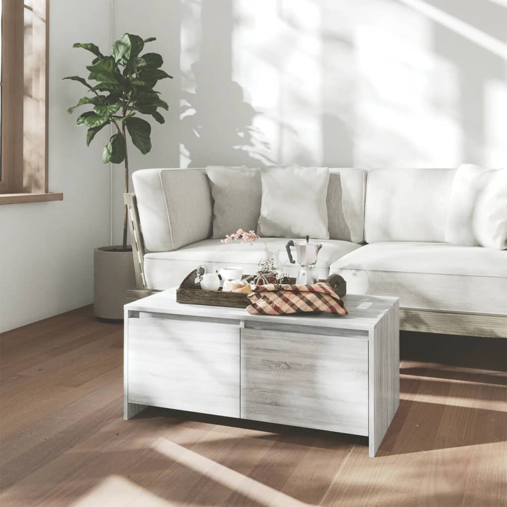 Couchtisch Weiß 90x50x41,5 cm Holzwerkstoff