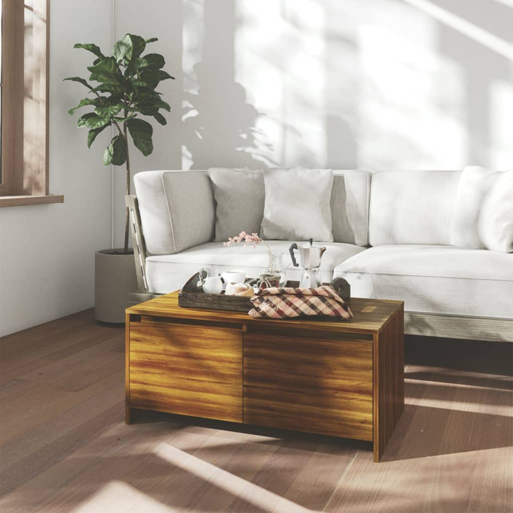 Couchtisch Weiß 90x50x41,5 cm Holzwerkstoff