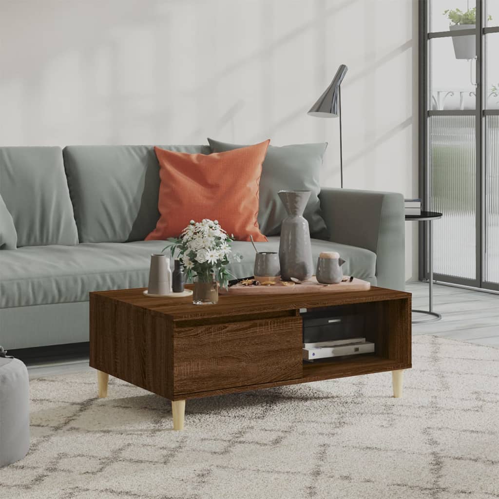 Couchtisch Schwarz 90x60x35 cm Holzwerkstoff