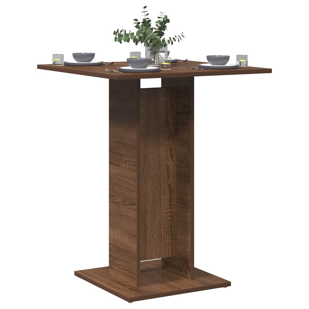 Bistrotisch Weiß 60x60x75 cm Holzwerkstoff