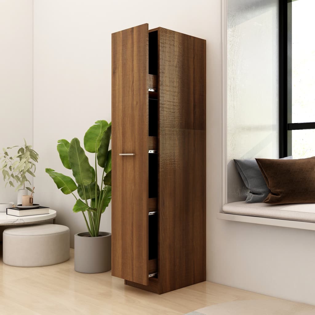Apothekerschrank Weiß 30x42,5x150 cm Holzwerkstoff