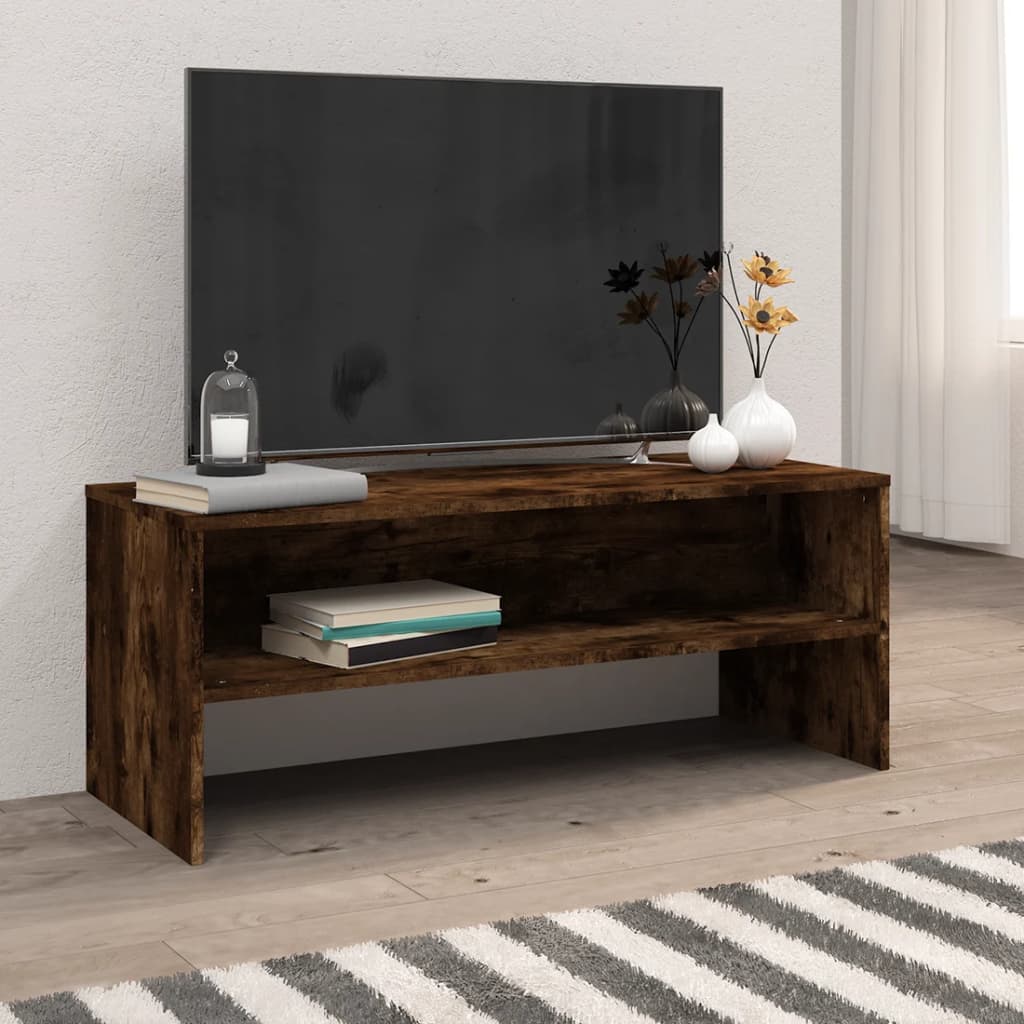 vidaXL TV-Schrank Weiß 100x40x40 cm Holzwerkstoff