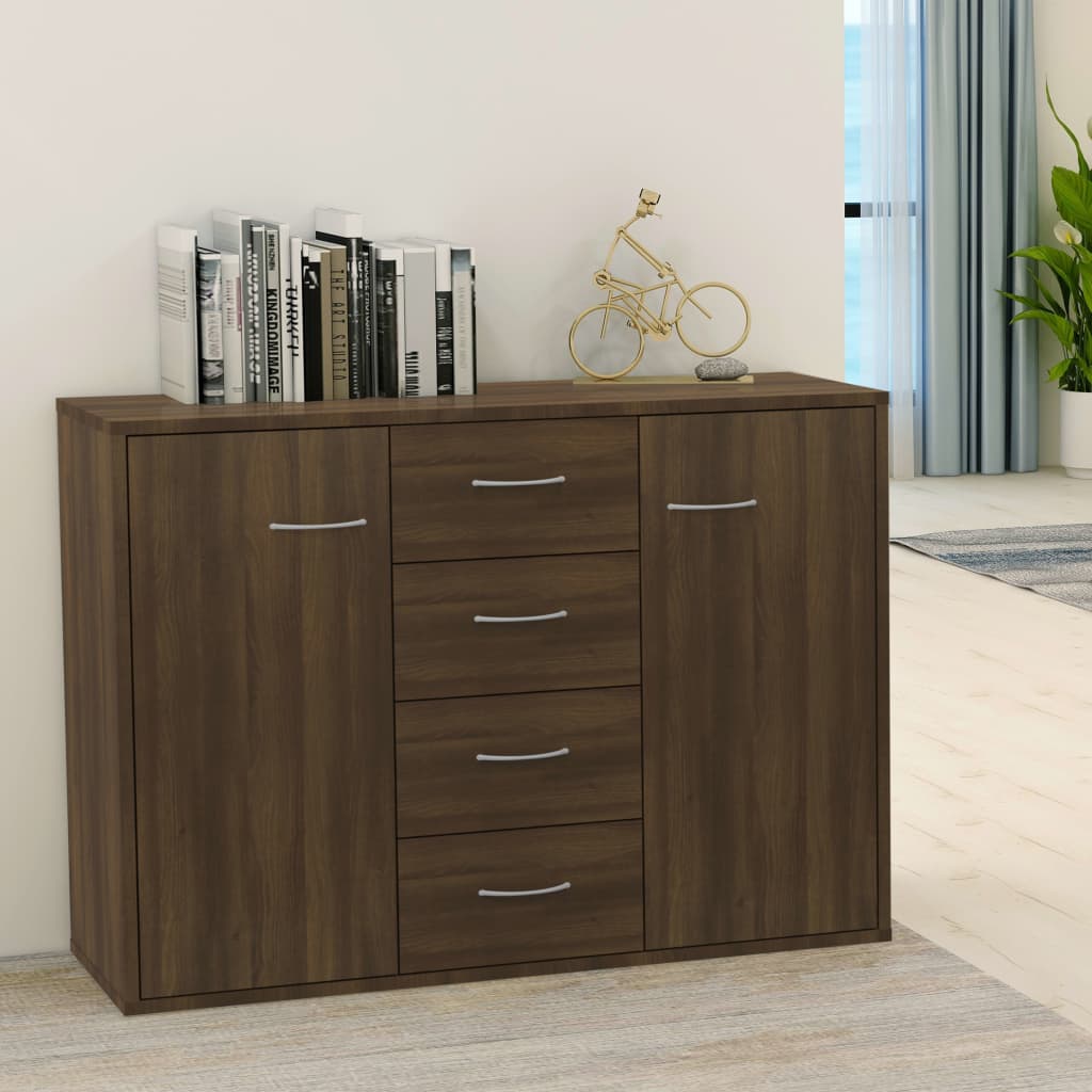 vidaXL Sideboard Weiß 88x30x65 cm Holzwerkstoff