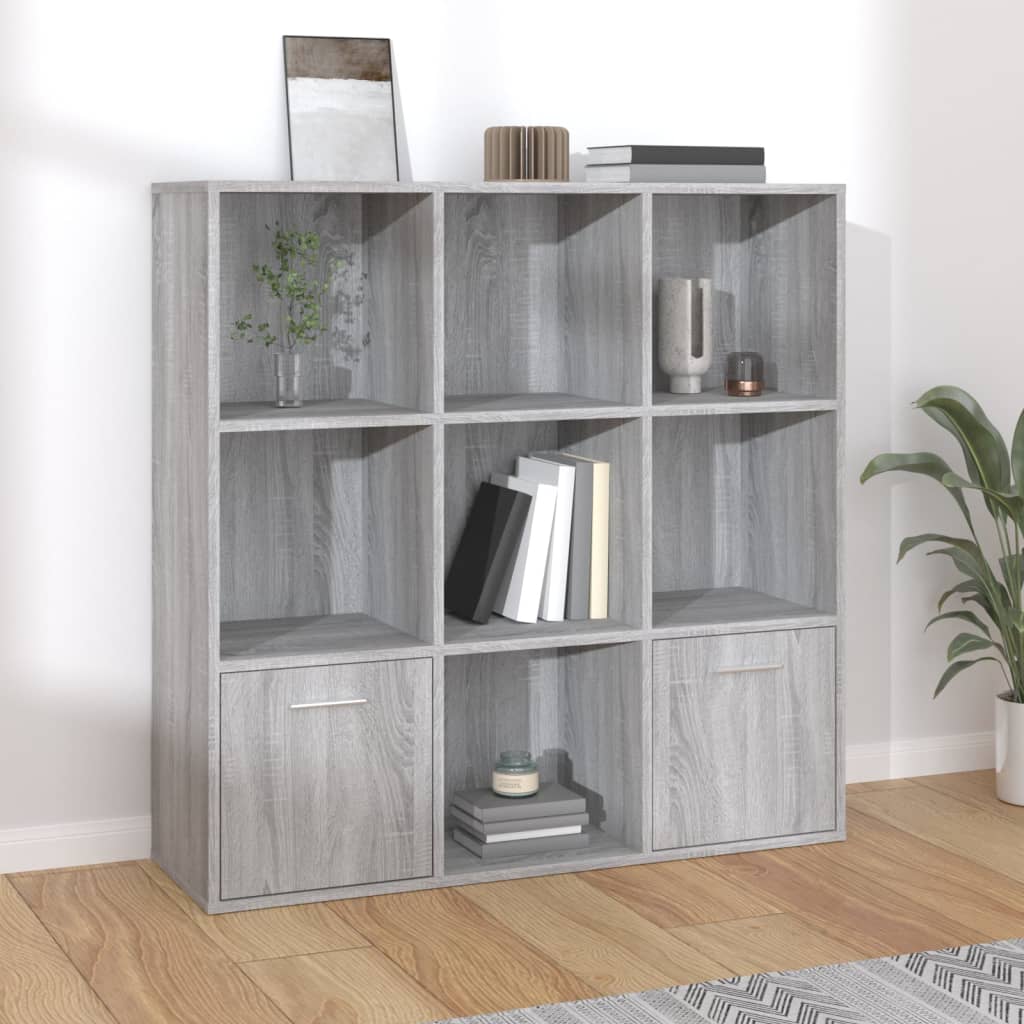 vidaXL Bücherregal Weiß 98x30x98 cm Holzwerkstoff