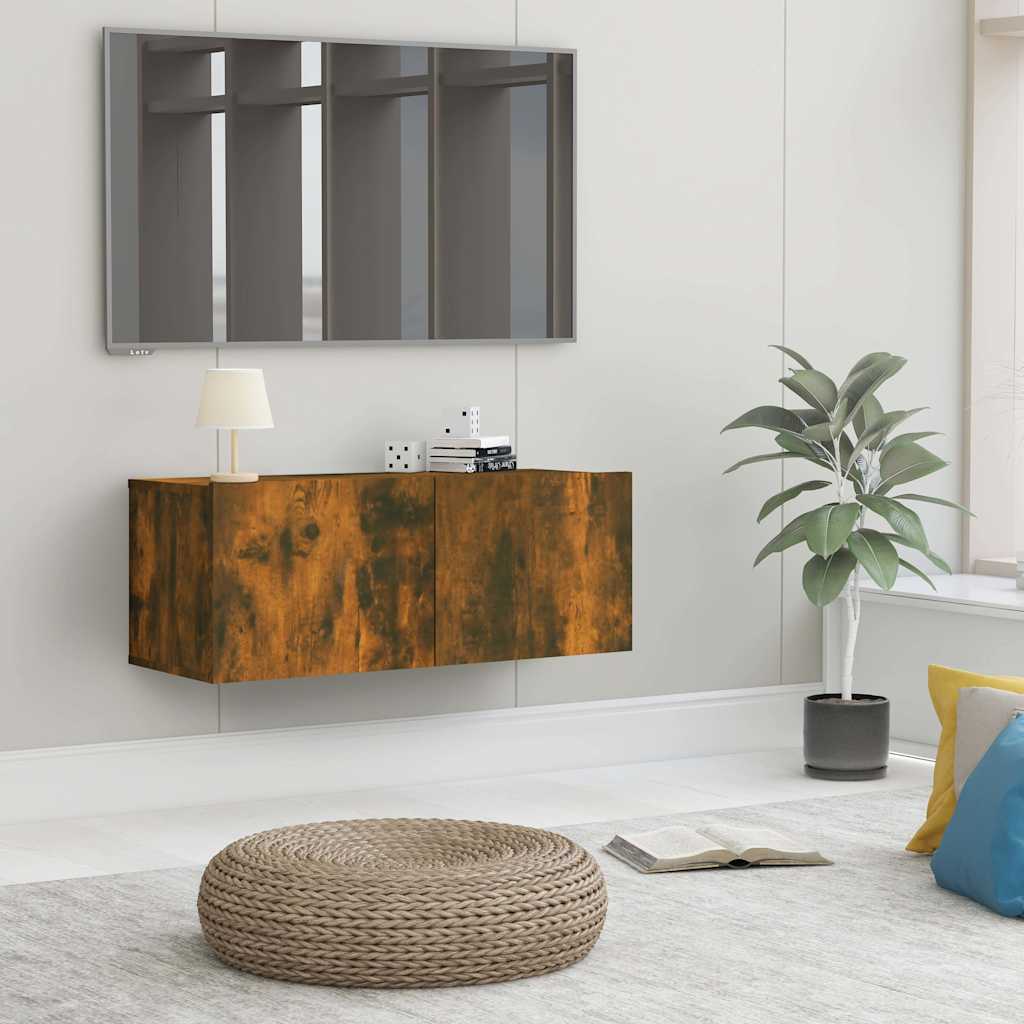 TV-Schränke 2 Stk. Weiß 80x30x30 cm Holzwerkstoff