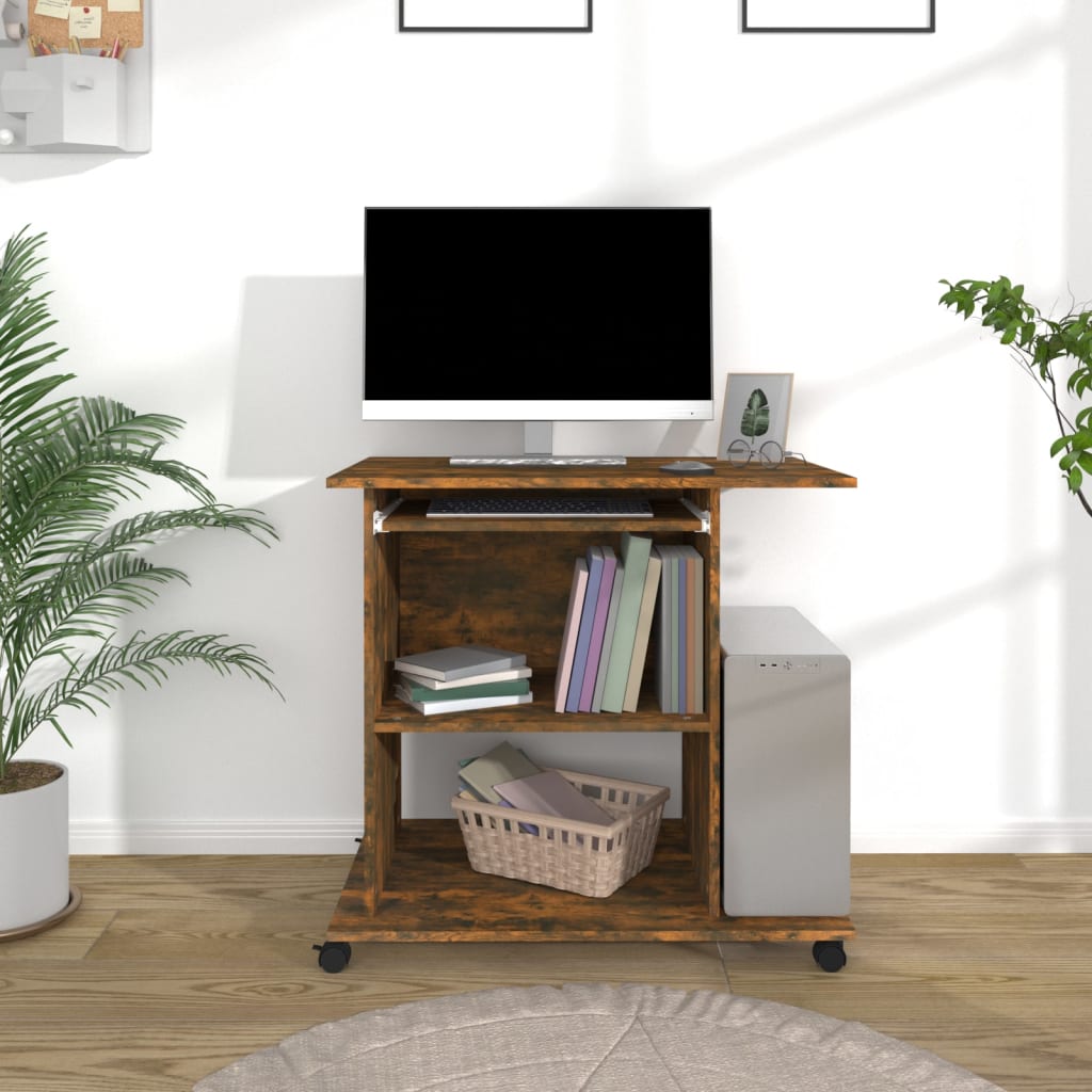 Schreibtisch Weiß 80x50x75 cm Holzwerkstoff