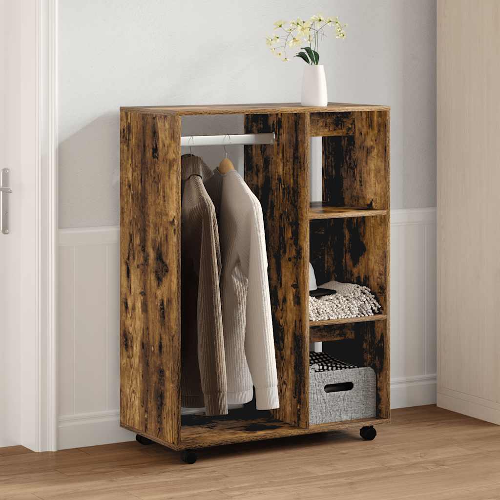 Kleiderschrank Weiß 80x40x110 cm Holzwerkstoff
