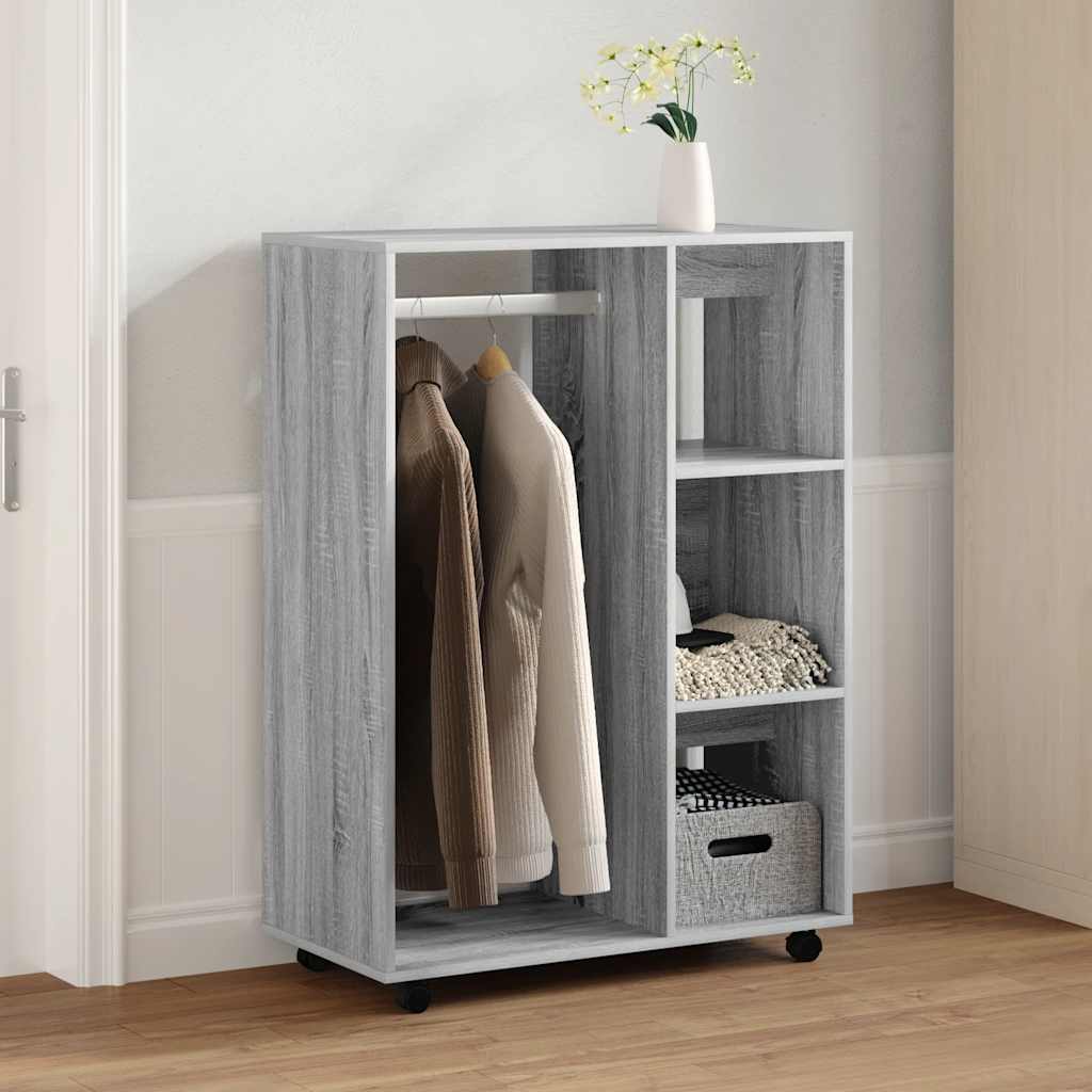 Kleiderschrank Weiß 80x40x110 cm Holzwerkstoff