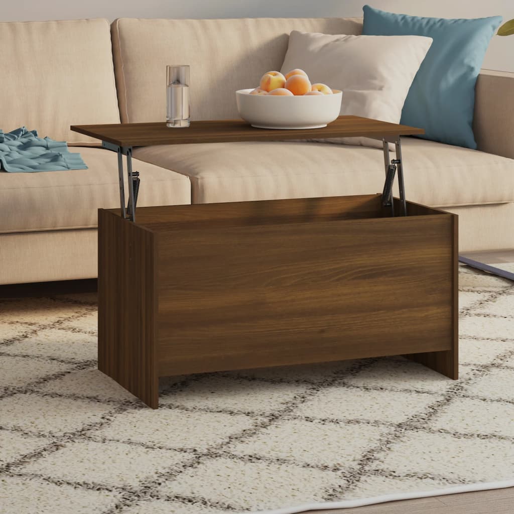 Couchtisch Weiß 102x55,5x52,5 cm Holzwerkstoff