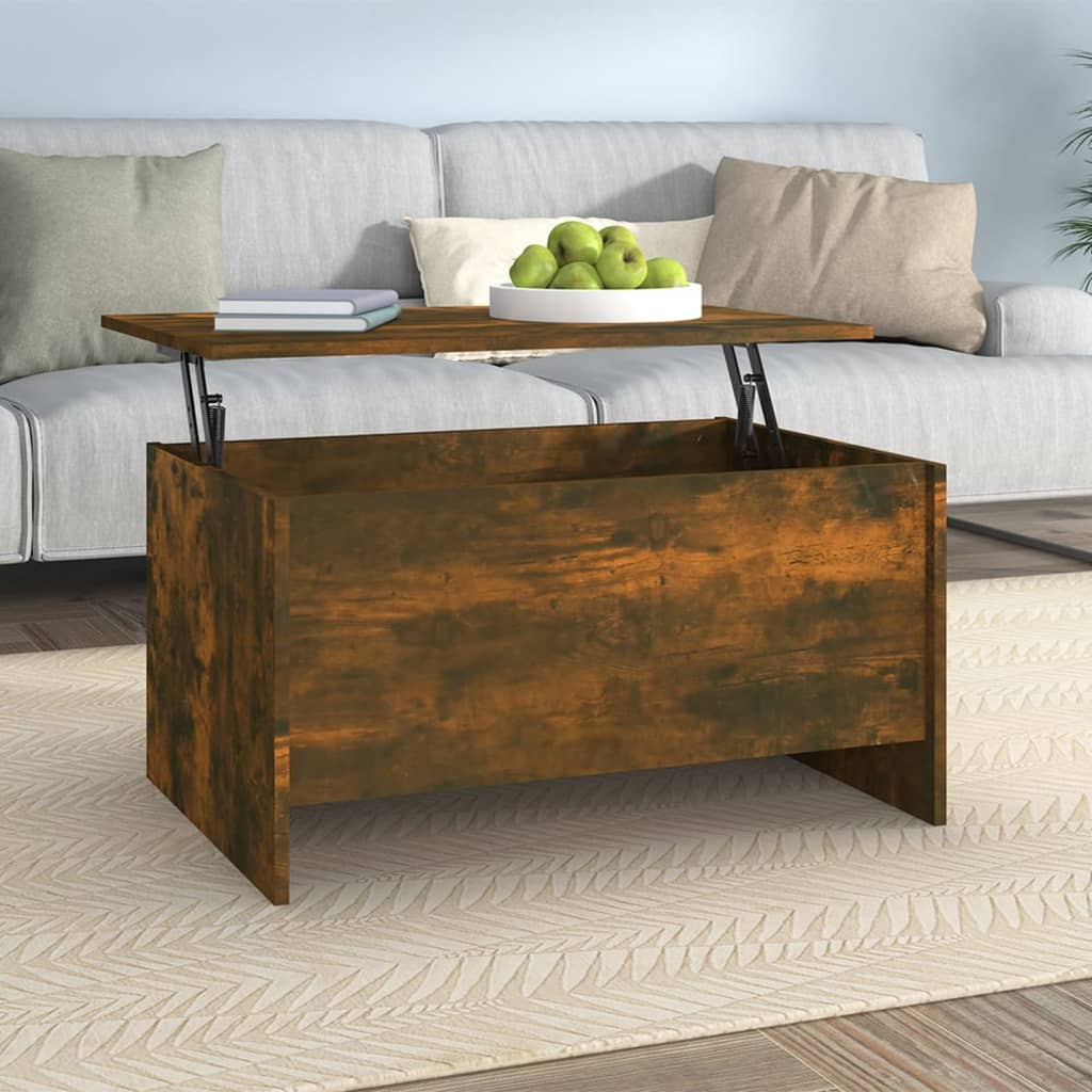 Couchtisch Weiß 102x55,5x52,5 cm Holzwerkstoff