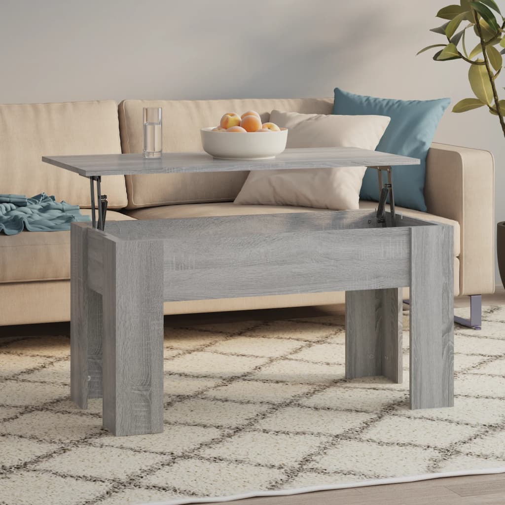 Couchtisch Weiß 101x49x52 cm Holzwerkstoff