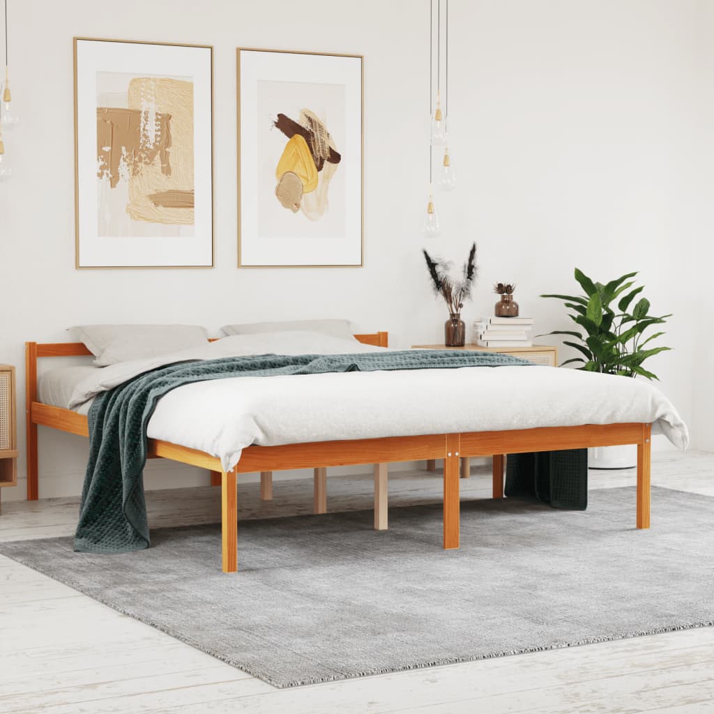 Seniorenbett 75x190 cm Massivholz Kiefer