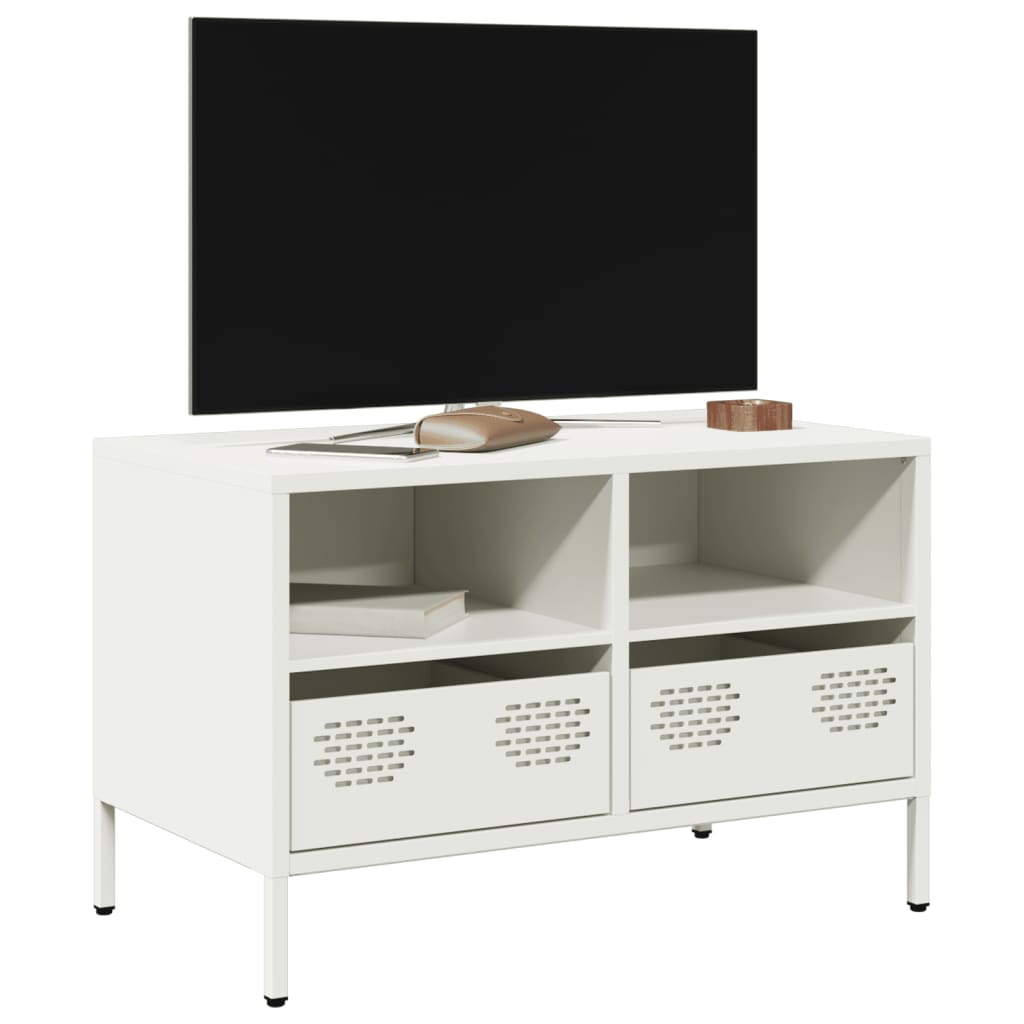 vidaXL TV-Schrank Schwarz 202x39x43,5 cm Kaltgewalzter Stahl